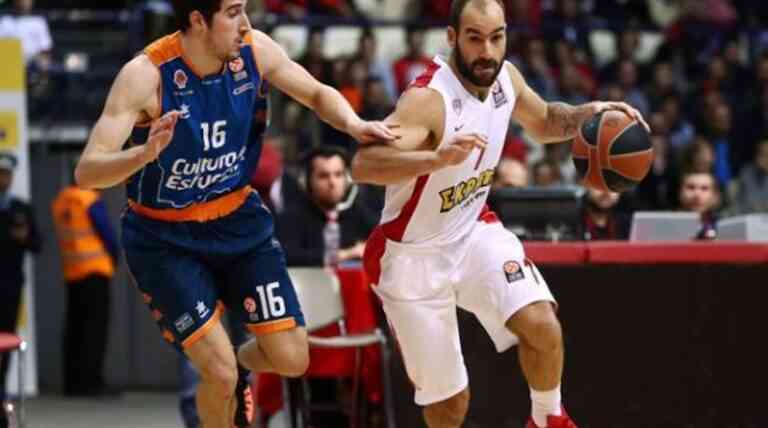 Ολυμπιακός – Βαλένθια 77-76. Νίκη θρίλερ και 6Χ6