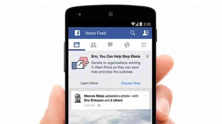 Το Facebook στη μάχη κατά του Έμπολα