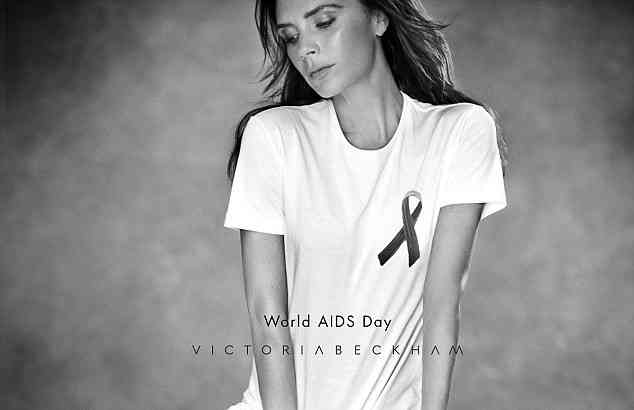 Η Victoria Beckham σχεδιάζει T-shirt για την Παγκόσμια Ημέρα του AIDS