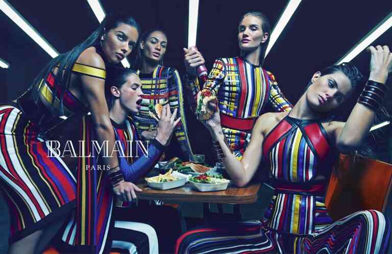 Balmain Spring 2015 campaign