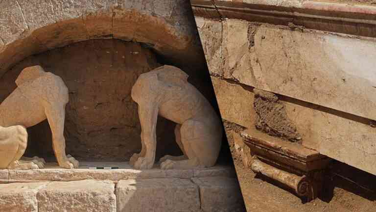 Ζωγραφισμένες παραστάσεις στον τάφο της Αμφίπολης
