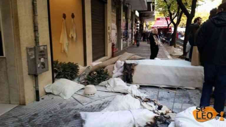 Ανακοίνωση συλλογικοτήτων για την εμπρηστική επίθεση στο Ζάρα κατά τη χθεσινή πορεία στη Θεσσαλονίκη