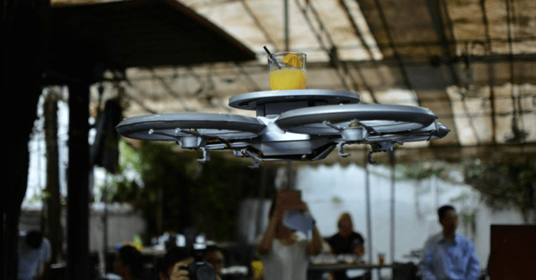 Ιπτάμενοι ρομποτικοί σερβιτόροι