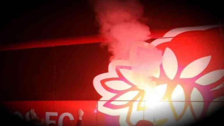 Επίθεση με βόμβα μολότοφ στο πούλμαν του Ολυμπιακού