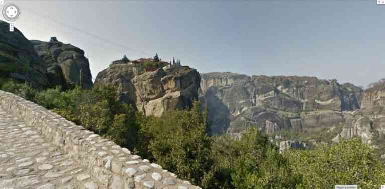 To Google Street View επισκέπτεται τα Μετέωρα