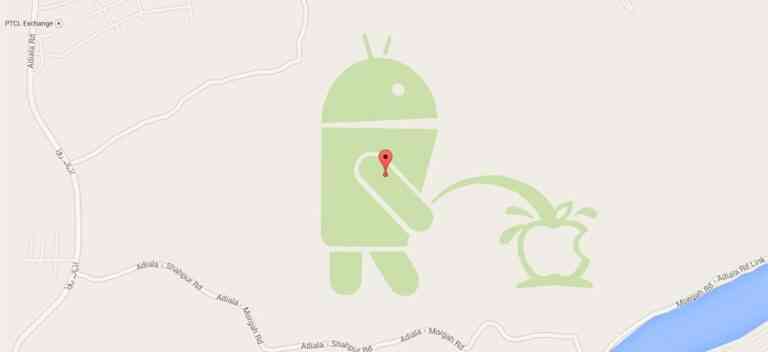 “Μπηχτή” στα Google Maps: Το Android ουρεί την Apple!