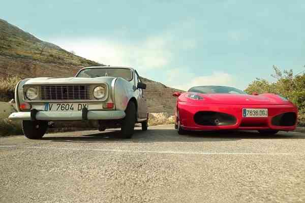 Renault 4L vs C 63 AMG και F430 με… τέλος έκπληξη! (video)