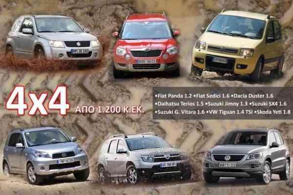 Μικρά και μικρομεσαία μεταχειρισμένα 4×4 SUV