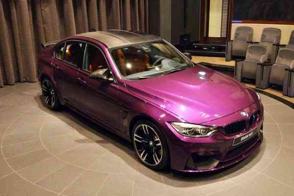 Μοναδική μοβ BMW M3 και με φουλ ανθρακόνημα!