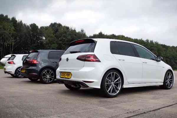 Κόντρα ανάμεσα σε VW Golf R vs Golf GTI vs Golf GTD