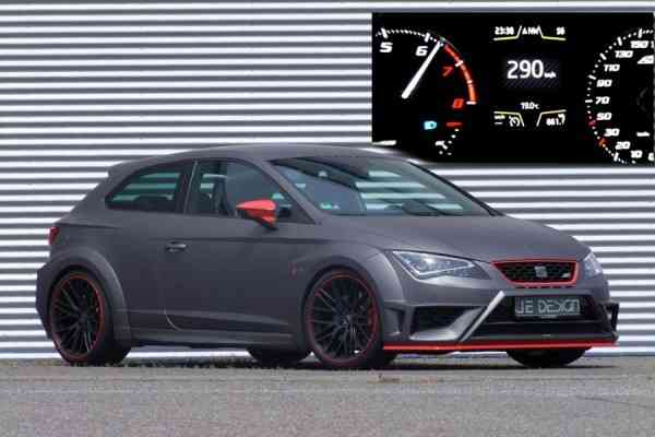 0-290 χλμ./ώρα σε χρόνο dt με SEAT Leon Cupra 344 PS (video)