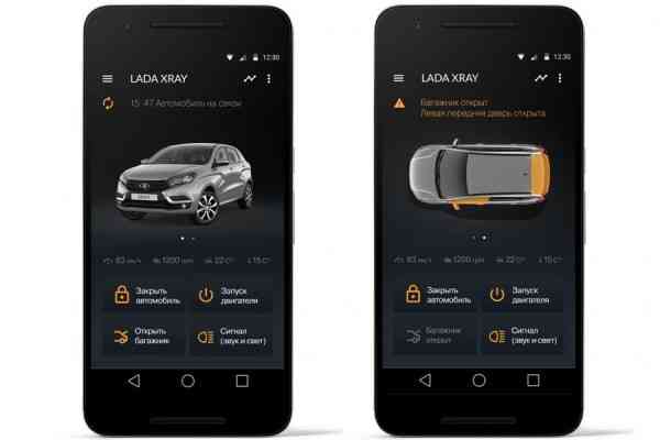Έλεγχος διαφόρων λειτουργιών σε Lada μέσω smartphone!