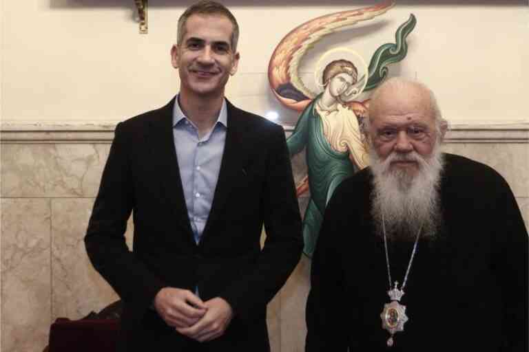 Συνάντηση Αρχιεπισκόπου Ιερώνυμου με τον Δήμαρχο Αθηναίων Κώστα Μπακογιάννη