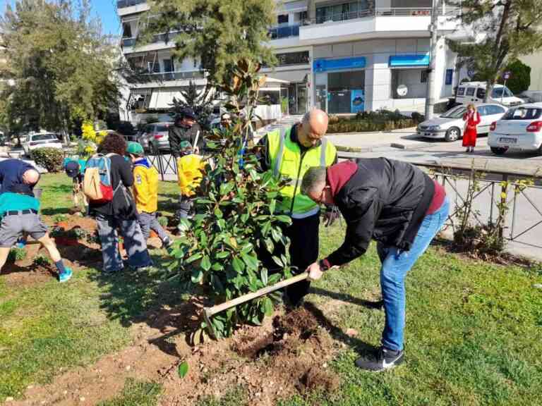 Δράση φύτευσης σε πλατείες του Χολαργού