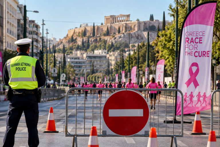Race for the Cure: Ποιοι δρόμοι κλείνουν την Κυριακή στο κέντρο της Αθήνας