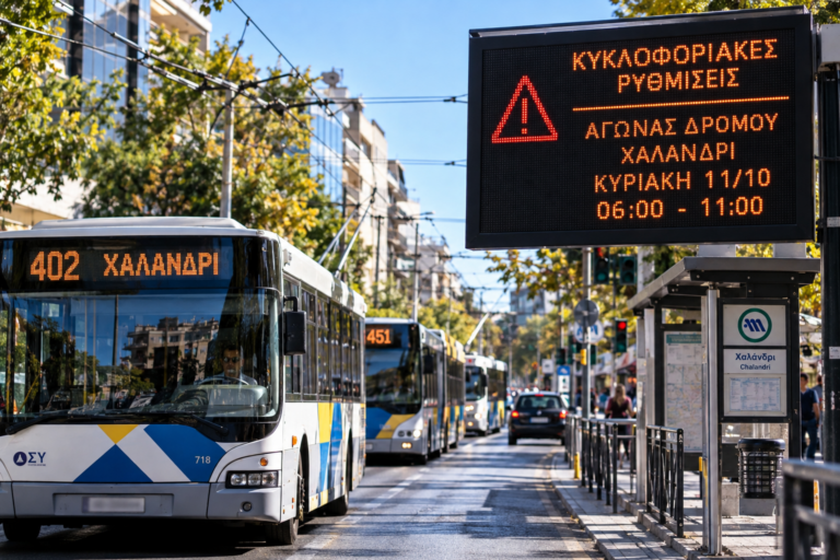 Χαλάνδρι: Αλλάζουν την Κυριακή 12 γραμμές λεωφορείων και τρόλεϊ – Ποιες επηρεάζονται